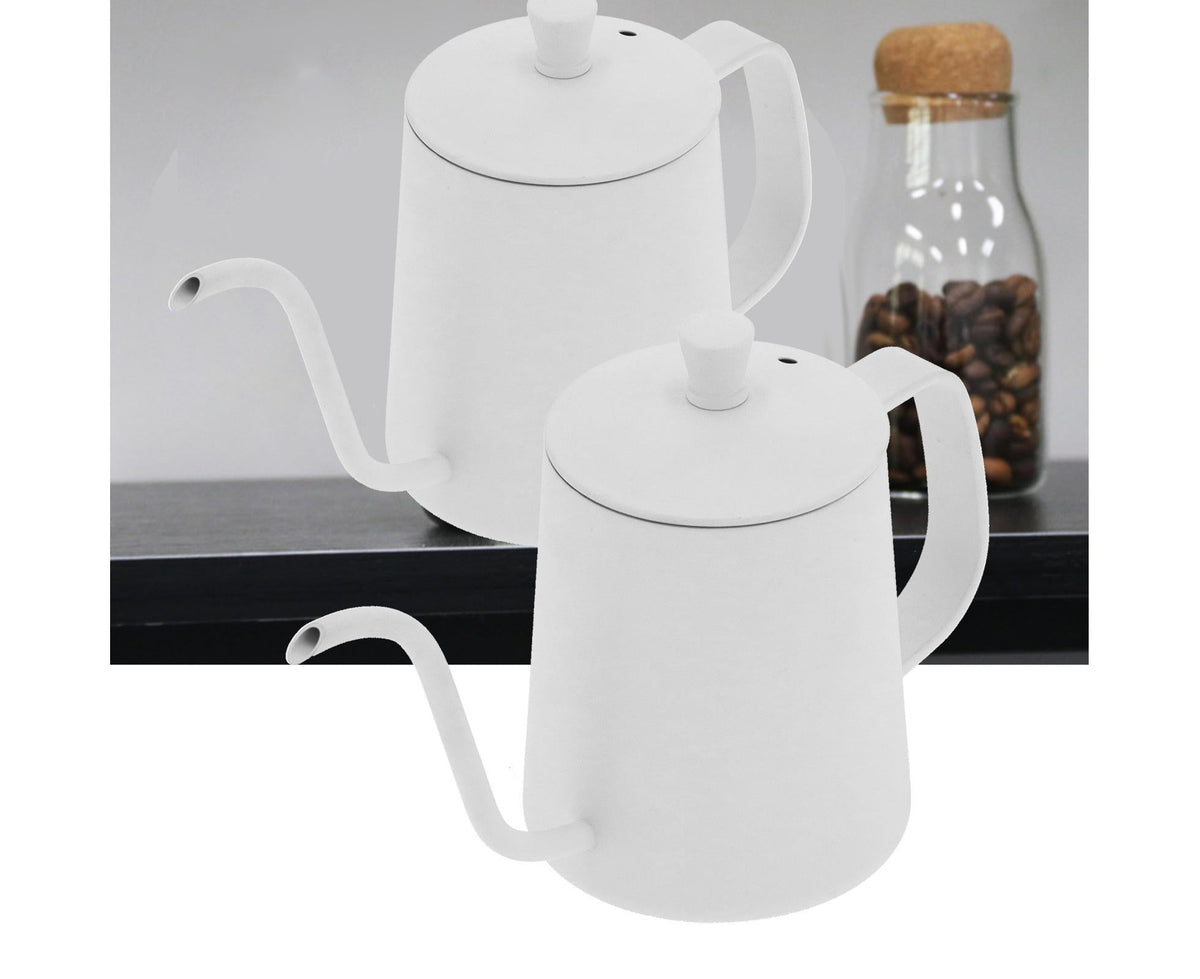 350ml Gooseneck Coffee Kettle, Stainless Steel Long Spout Tea Pot for Home or Office