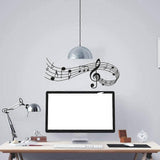 Music Notes Tab Wall Art Decor, Music Notes Wall Art Sticker Removable Vinyl Wall Decals