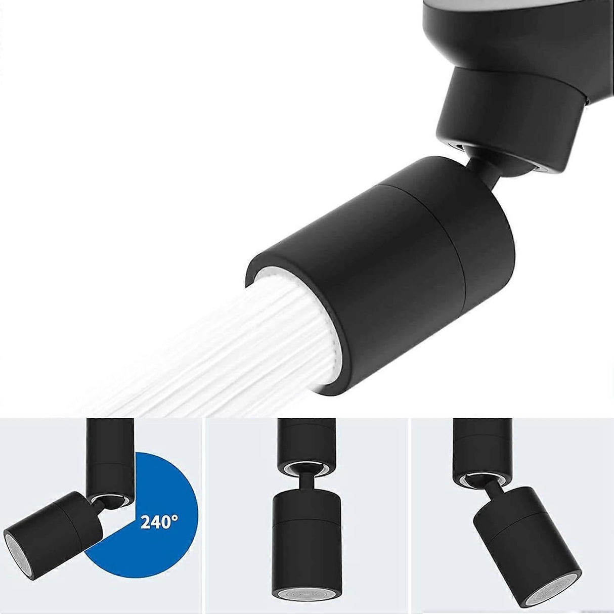 Faucet Nozzle, Kitchen Faucet Nozzle, 360 Swivel Faucet Aerator Kitchen Faucet Nozzle, 2 Modes Large Rotatable Kitchen Faucet Nozzle, For Kitchen