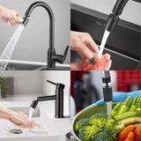 Faucet Nozzle, Kitchen Faucet Nozzle, 360 Swivel Faucet Aerator Kitchen Faucet Nozzle, 2 Modes Large Rotatable Kitchen Faucet Nozzle, For Kitchen