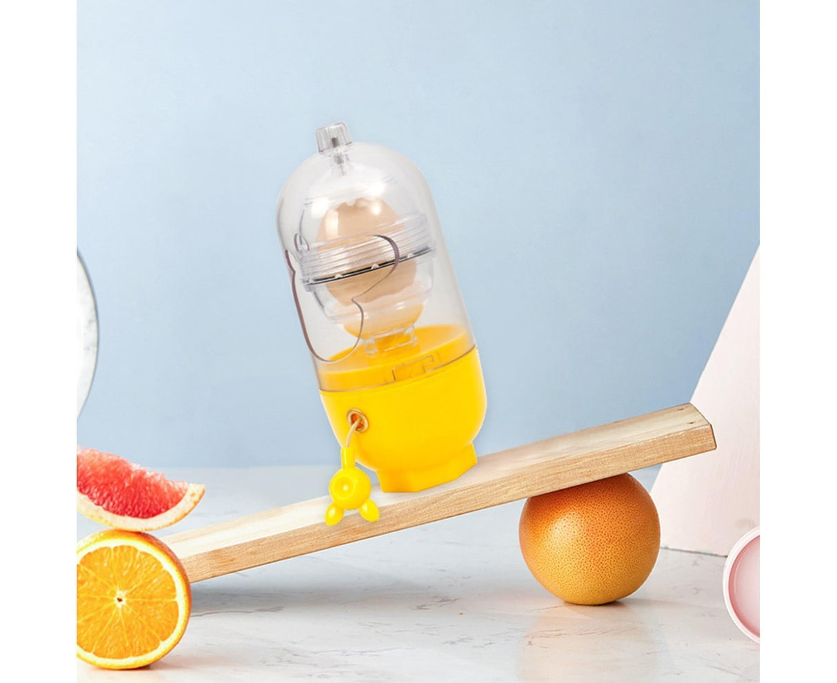 Egg Shaker Reusable Manual Blender Kitchen Tools-Yellow