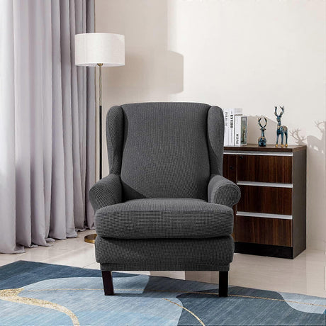 Stretch Armchair Sofa Cover Elastic Relax Fit Protector - Dark Gray
