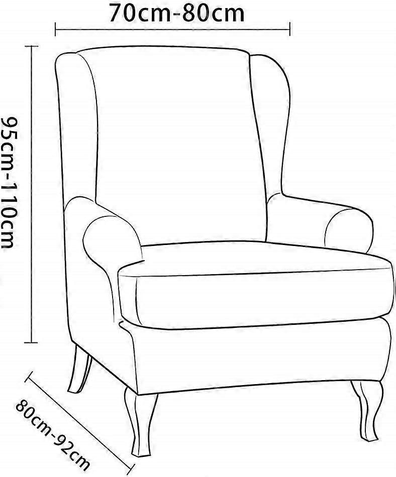 Stretch Armchair Sofa Cover Elastic Relax Fit Protector - Dark Gray