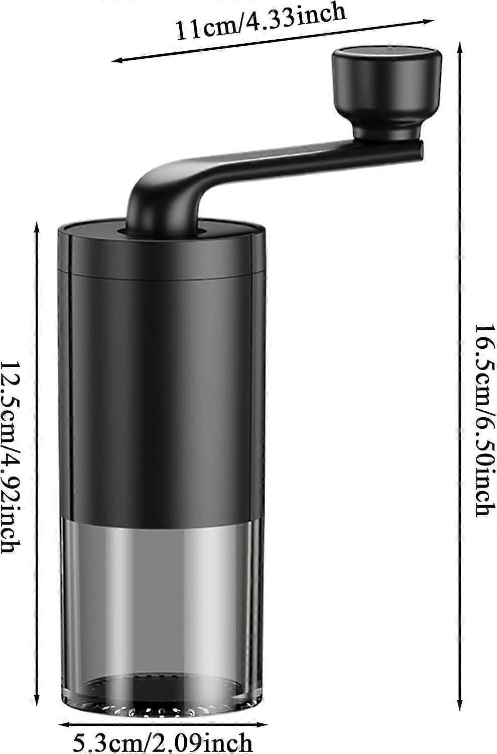Manual Coffee Grinder - Adjustable Quiet Hand Grinder for Americano & Espresso