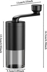 Manual Coffee Grinder - Adjustable Quiet Hand Grinder for Americano & Espresso