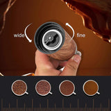 Manual Coffee Grinder - Ceramic Burr, Adjustable Grind Levels for Drip & Espresso
