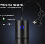 Portable Electric Coffee Grinder - Cordless Coffee Bean Mill for Travel & Camping