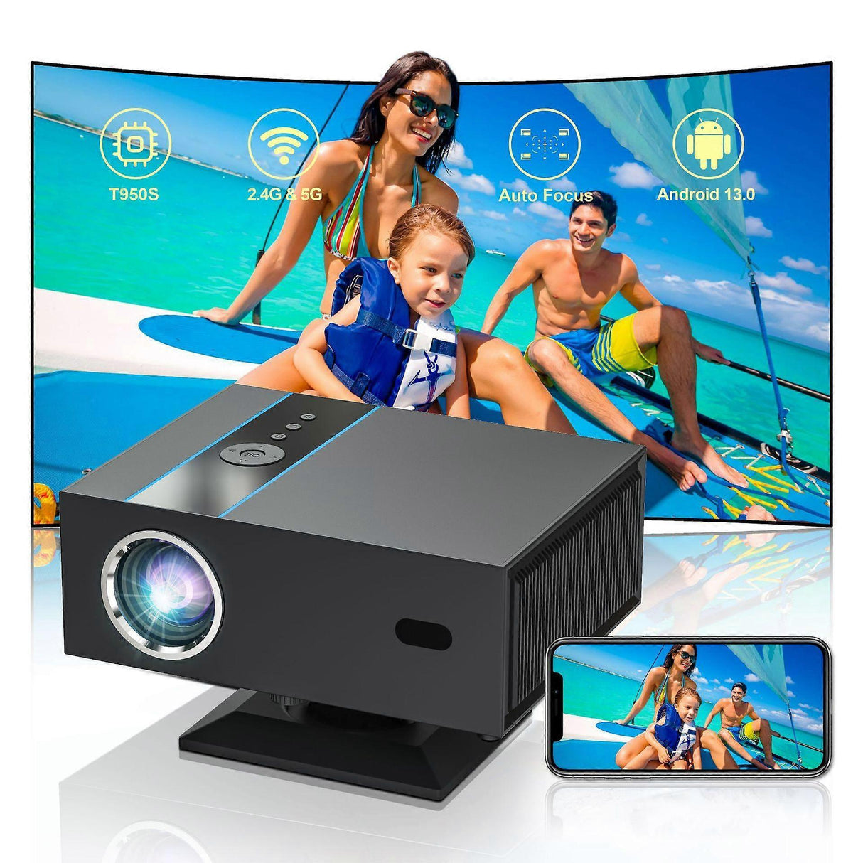 Portable 4K X6 Home Projector