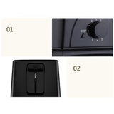 2-Slice Wide Slot Stainless Steel Toaster, Home Breakfast Machine