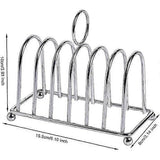 Stainless Steel Horseshoe Toaster Display Rack for Kitchen & Outdoor
