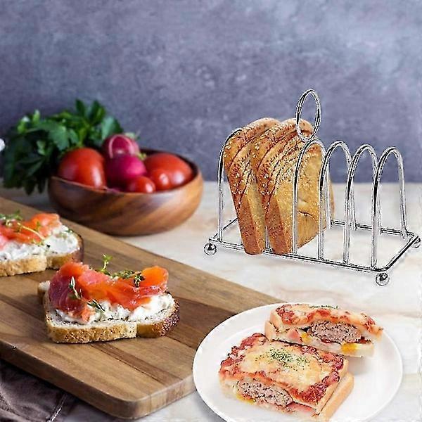 Stainless Steel Horseshoe Toaster Display Rack for Kitchen & Outdoor