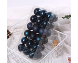 36Pcs Christmas Tree Balls Festival Home Party Mall Xmas Hanging Decor Ornament-Red