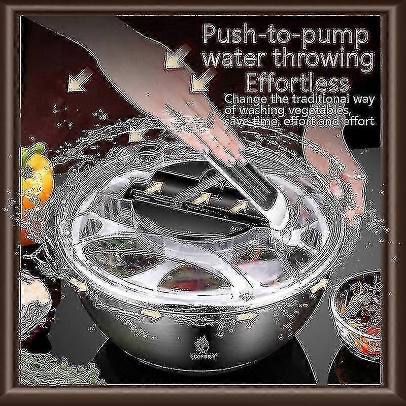 3.5L Salad Spinner Fruits & Vegetable Washer Dryer Kitchen Tool