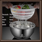 3.5L Salad Spinner Fruits & Vegetable Washer Dryer Kitchen Tool