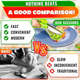 Salad Scissors Lettuce Shredder Chopper Kitchen Salad Tool