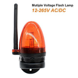 Outdoor LED Strobe Alarm Light 12V-265V, Wall Mount Emergency Warning Lamp