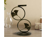 Nordic Retro Golden Candlestick Candle Holder Romantic Wedding Props Ornaments-Black L