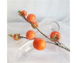 Artificial Flower 7/6 Heads Persimmon Branch Home Wedding Party Festival Decor