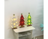 Luminous Mini Christmas Tree Desktop Display Mold Night Light Party Decor Gift-Green