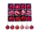 12Pcs 5.5cm Glitter Baubles Balls Christmas Tree Ornament Party Hanging Decor-Green