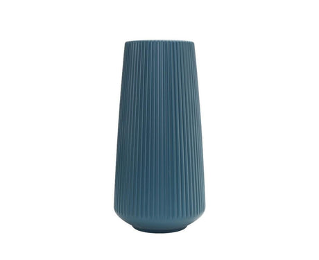 Plastic Nordic Style Vase Dried Flower Arrangement Pot Holder Home Office Decor-Blue