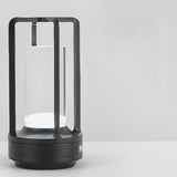 Table Lamp Rechargeable with Touch Dimmer for Bedroom - Black