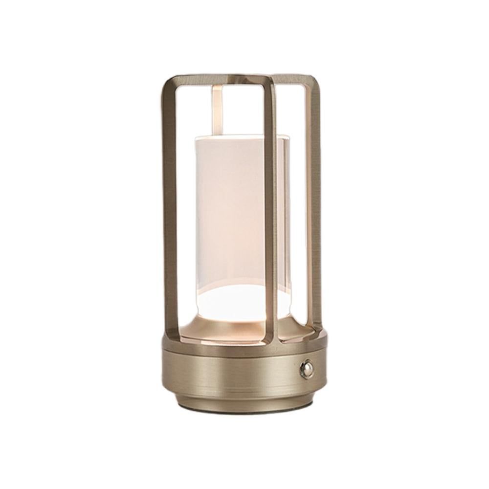 Table Lamp Rechargeable with Touch Dimmer for Bedroom - Black
