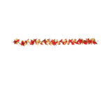 1.8m Artificial Christmas Red Flower Cane Vine Rattan Home Garden Xmas Decor-Golden+Red