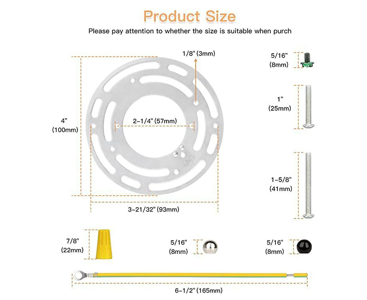 1 Set Light Fixture Mounting Plate - Sets