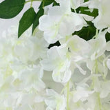12 Pcs Artificial Wisteria Pure White Exquisite Simulated Wisteria Decoration for Weddings Outdoor Ceremonies