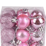 72Pcs Christmas Balls Hanging Decorative Christmas Tree Balls for Christmas Weddings Engagements Anniversaries Parties Pink