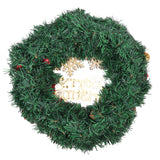 Christmas Wreath Snow Pine Cone Xmas Ball Wreath for Indoor Outdoor Holiday Decorations