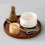 Tea Tray Cherry Blossom Pattern Wooden Tea Plate Green Tea Baking Serving Plate for Home Tea House Round
