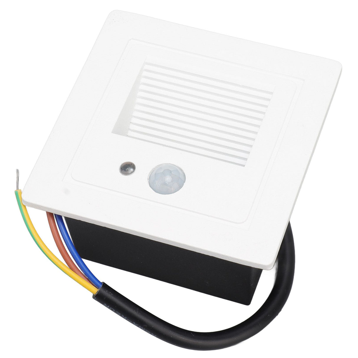LED Corner Wall Lamp Recessed Warm White Iron Baking Varnish Body Induction Step Light for Stairway 85‑260V