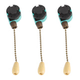 3Pcs Ceiling Light Pull Chain Switch 3 Speed 4 Wire Ceiling Fan Lamp Switch for Ceiling Lamp Fan Lamp Wall Lamp Bronze
