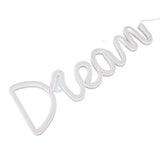 LED Neon Light Dream Battery USB Operated Neon Wall Light for Bedroom Living Room Bar Party Christmas Wedding