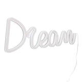 LED Neon Light Dream Battery USB Operated Neon Wall Light for Bedroom Living Room Bar Party Christmas Wedding