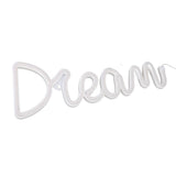 LED Neon Light Dream Battery USB Operated Neon Wall Light for Bedroom Living Room Bar Party Christmas Wedding
