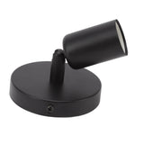 E26 E27 Wall Lamp Holder Modern Simple Wall Lamp Base for Bedroom Living Room Showcase 85‑265V Black