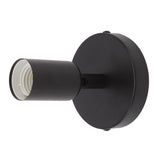 E26 E27 Wall Lamp Holder Modern Simple Wall Lamp Base for Bedroom Living Room Showcase 85‑265V Black