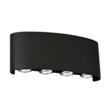 Up and Down Lights 8W 4000K Black Frame 8 Lamp Beads IP65 Waterproof LED Wall Lights for Bedroom Office Hotel