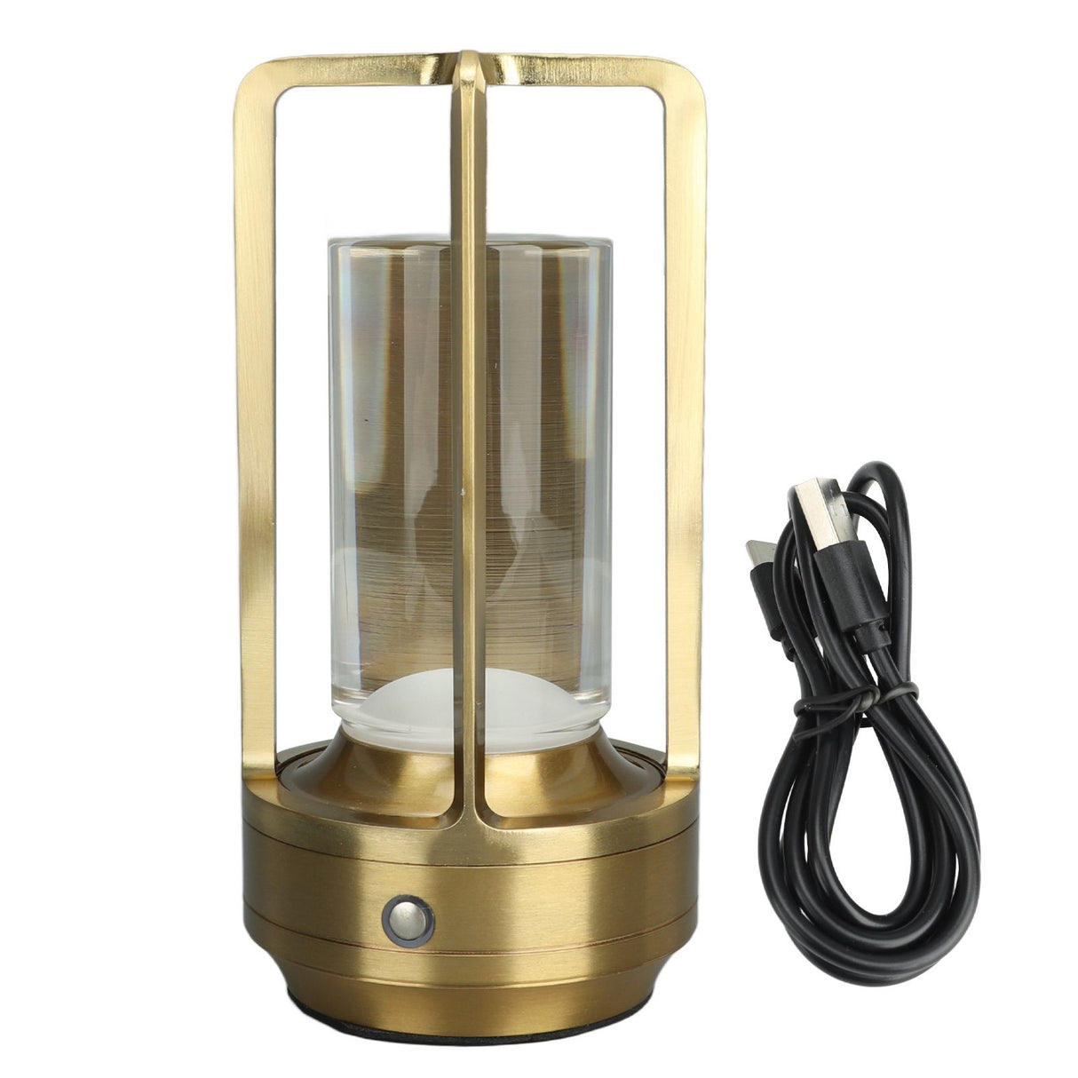 Cordless Table Lamp 3 Colors Stepless Dimming LED Table Lamp Rechargeable Touch Lamp Bedside Nightstand Lamp Gold