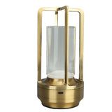 Cordless Table Lamp 3 Colors Stepless Dimming LED Table Lamp Rechargeable Touch Lamp Bedside Nightstand Lamp Gold
