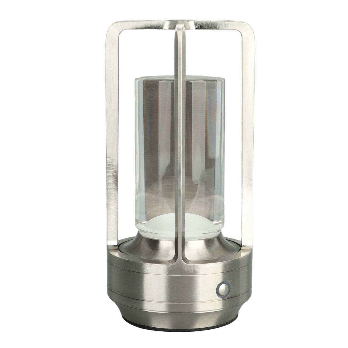 Cordless Table Lamp 3 Colors Stepless Dimming LED Table Lamp Rechargeable Touch Lamp Bedside Nightstand Lamp Silver