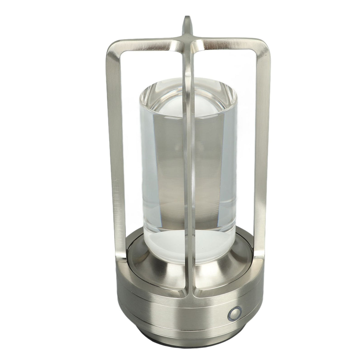 Cordless Table Lamp 3 Colors Stepless Dimming LED Table Lamp Rechargeable Touch Lamp Bedside Nightstand Lamp Silver