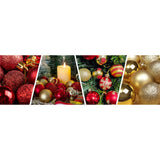 50PCS 4CM Shatterproof Christmas Ball Decorations Christmas Tree Ornaments Electroplating Balls Pendant for Engagements Anniversaries and Parties