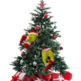 Christmas Thief Stole Wreath Christmas Decorations Christmas Burlap Garland for Doors Windows and Walls