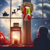 Christmas Thief Stole Wreath Christmas Decorations Christmas Burlap Garland for Doors Windows and Walls