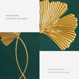 Ginkgo Leaf Ornaments Iron Ginkgo Leaf Craft Decoration with Sturdy Marble Base for Home Decor