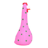 Chicken Statue Long Neck Microlandschaft Hand Crafted Resin Animal Garden Statues for Garden Yard Art DecorationPink